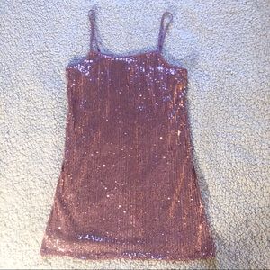 NWT Pink Sequin Mini Dress Aeropostale Medium